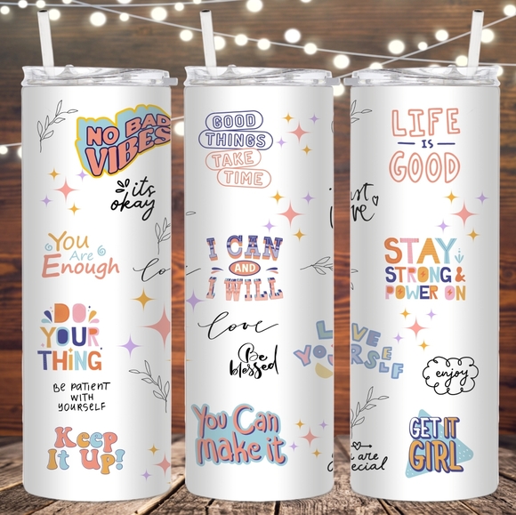 Eclectic Wallflower Other - Self Care metal insulated tumbler
